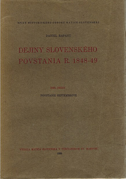 Slovenské povstanie roku 1848-49 II.: Povstanie septembrové 3