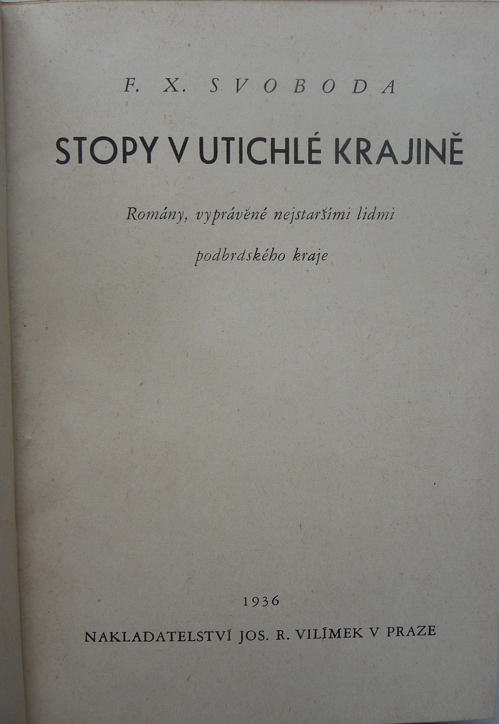 Stopy v utichlé krajině