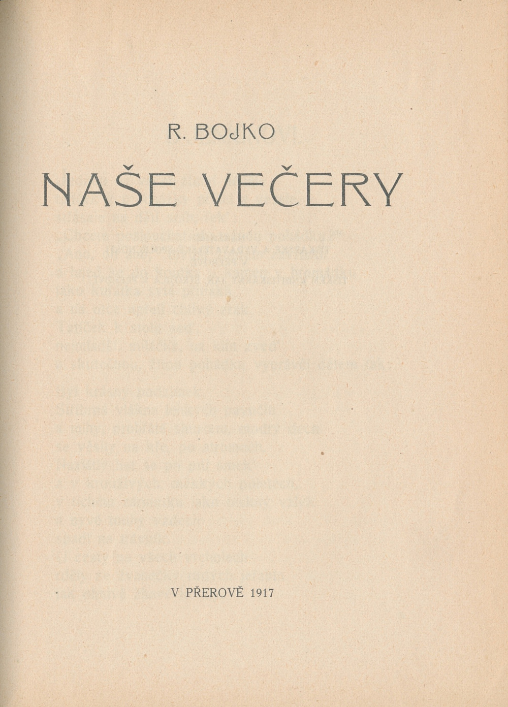 Naše večery