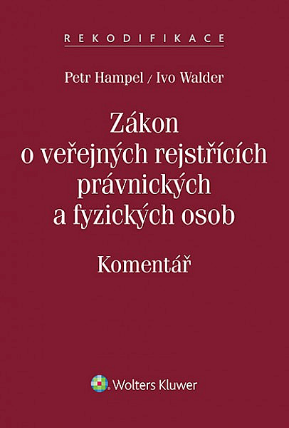 Zákon o veřejných rejstřících právnických a fyzických osob - Komentář