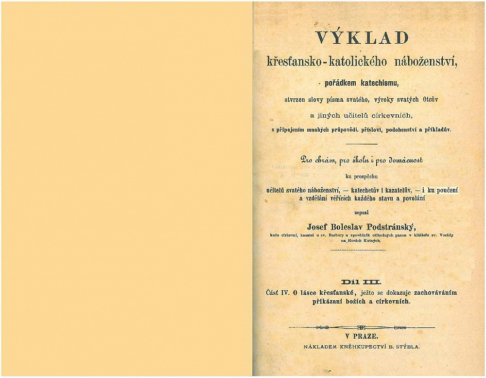 Výklad křesťansko-katolického náboženství, pořádkem katechismu, stvrzen slovy písma svatého, výroky svatých Otcův a jiných učitelů