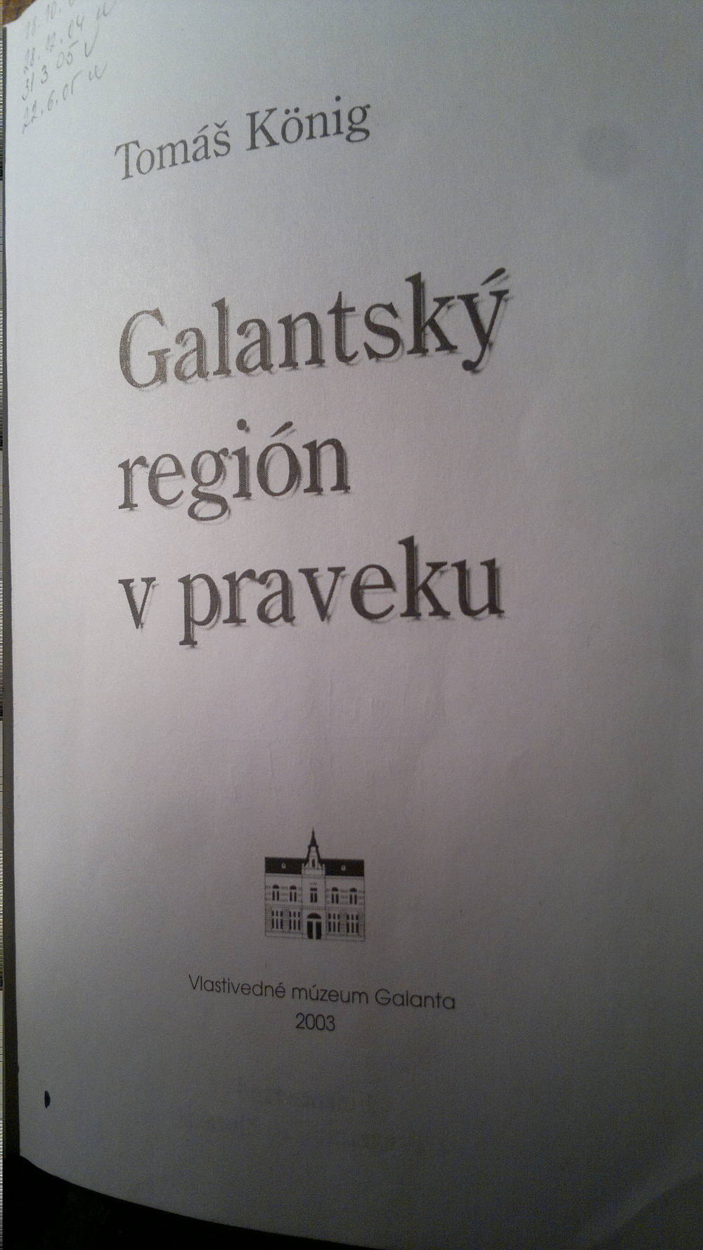 Galantský región v praveku