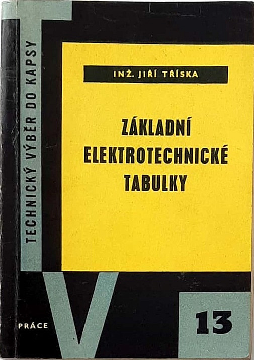 Základní elektrotechnické tabulky