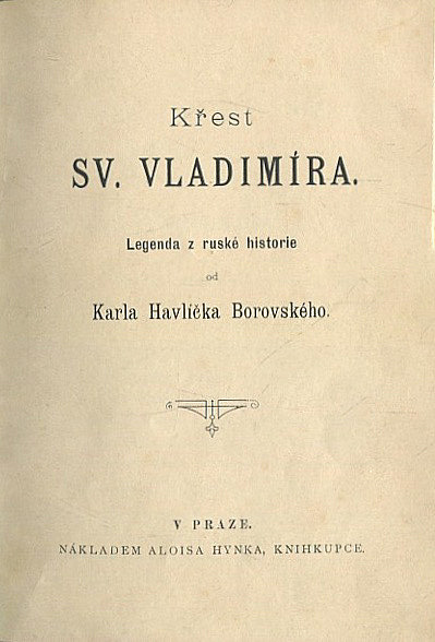 Křest sv. Vladimíra: Legenda z ruské historie