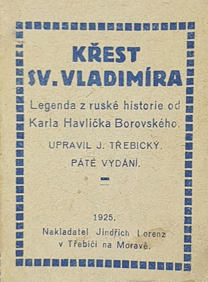 Křest sv. Vladimíra: Legenda z ruské historie