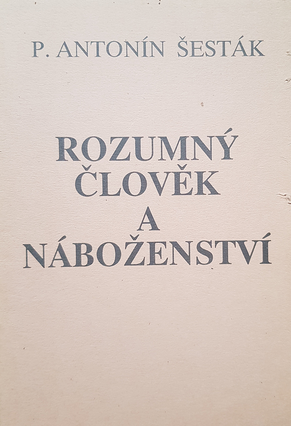 Rozumný člověk a náboženství