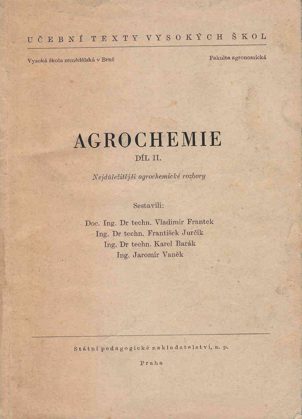 Agrochemie díl II. - Nejdůležitější agrochemické rozbory