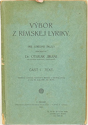 Výbor z rímskej lyriky, časť I.: text