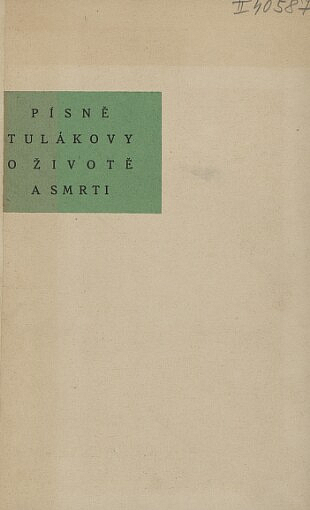 Písně tulákovy o životě a smrti