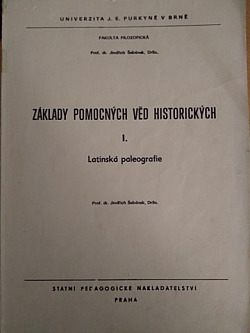 Základy pomocných věd historických: Latinská paleografie