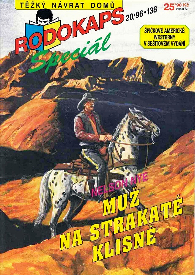 Muž na strakaté klisně