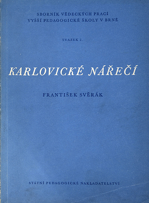 Karlovické nářečí