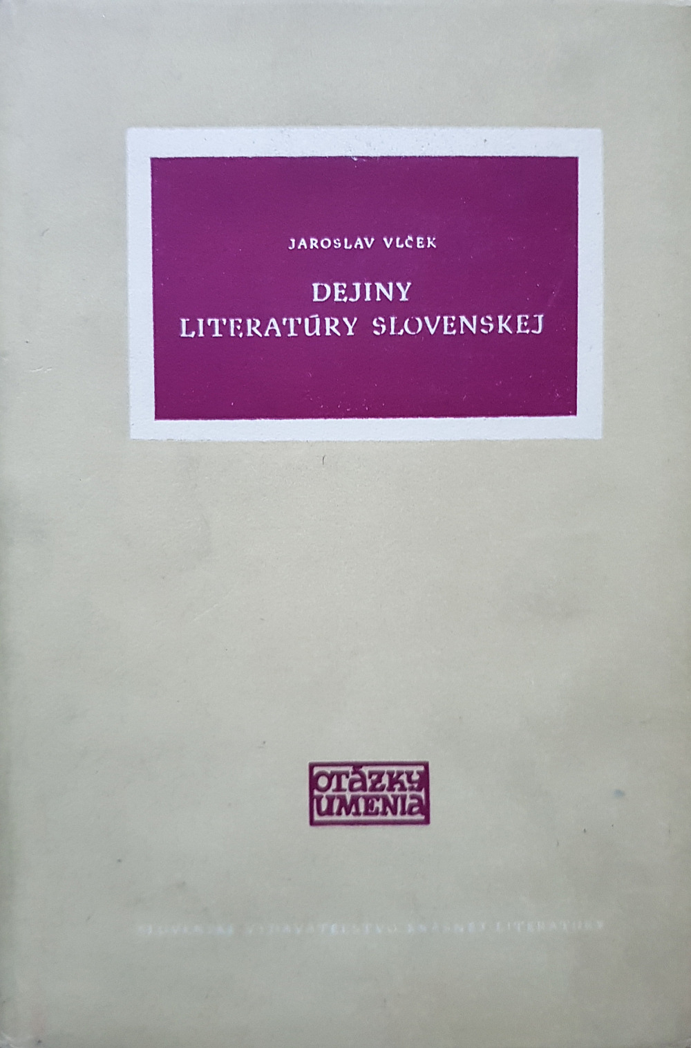 Dejiny literatúry slovenskej