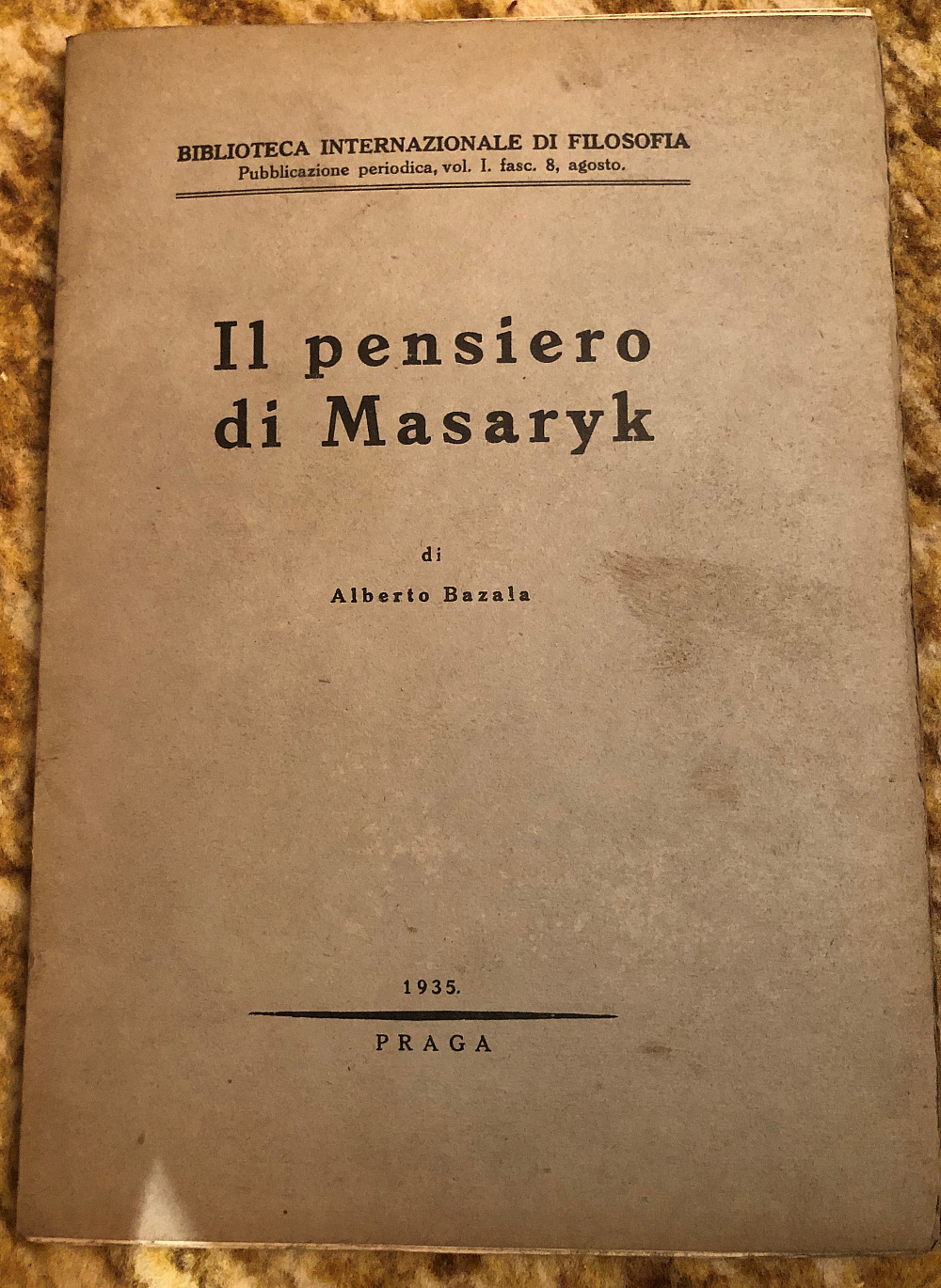 Il pensiero di Masaryk