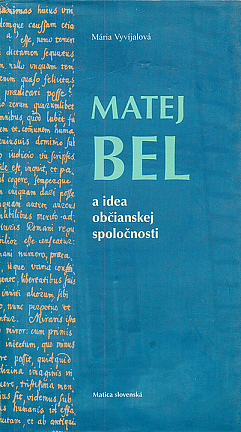 Matej Bel a idea občianskej spoločnosti