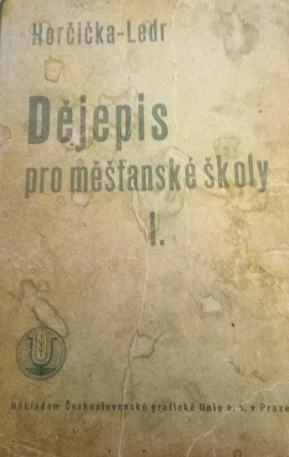 Dějepis pro měšťanské školy I.