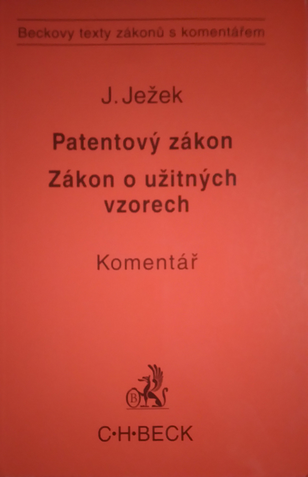 Patentový zákon / Zákon o užitných vzorech