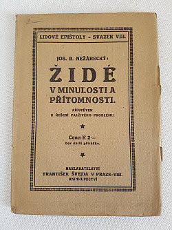 Židé v minulosti a přítomnosti: Příspěvek k řešení palčivého problému