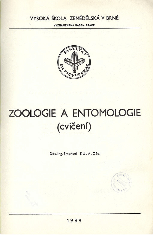 Zoologie a entomologie (cvičení)