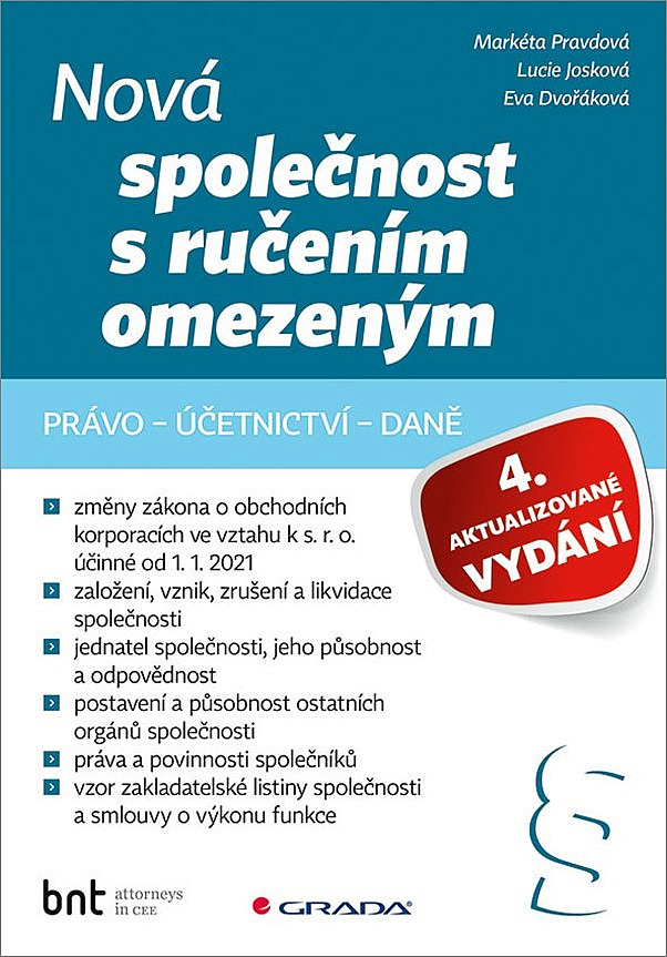 Nová společnost s ručením omezeným - Právo – účetnictví – daně