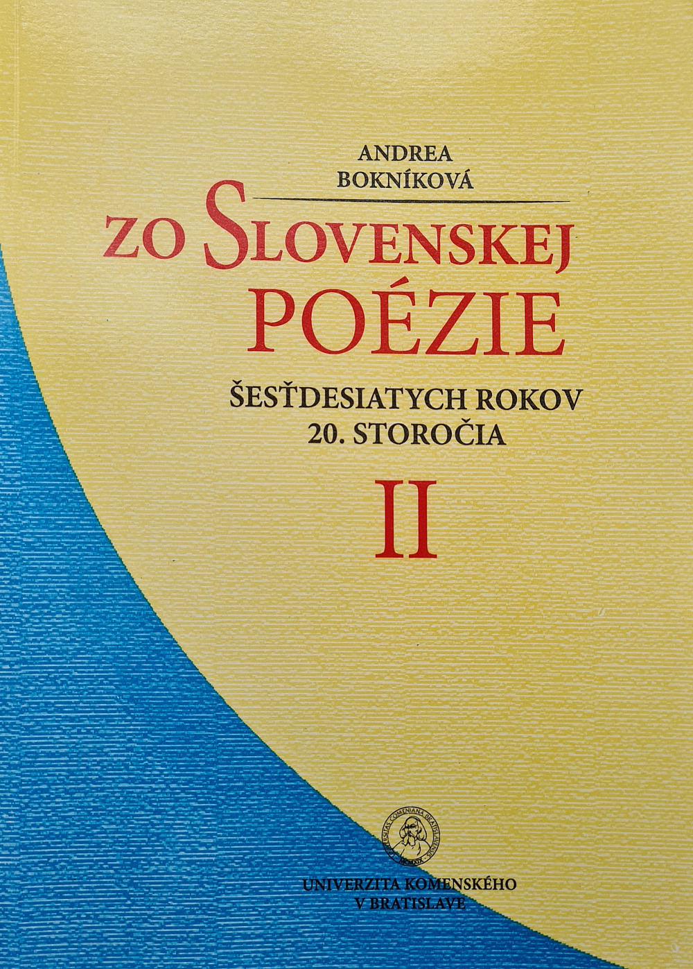 Zo slovenskej poézie 60. rokov 20. storočia II.