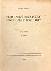 Slovenský prestolný prosbopis z roku 1842 1 : úvod