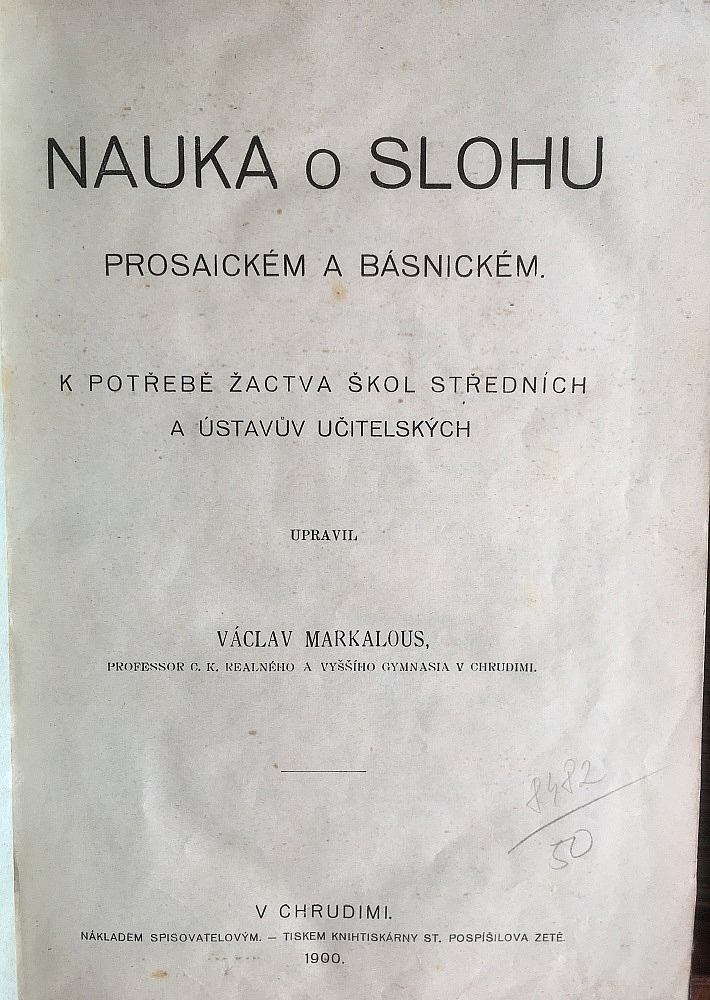 Nauka o slohu prosaickém a básnickém