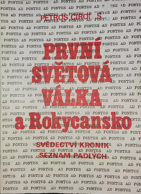 První světová válka a Rokycansko