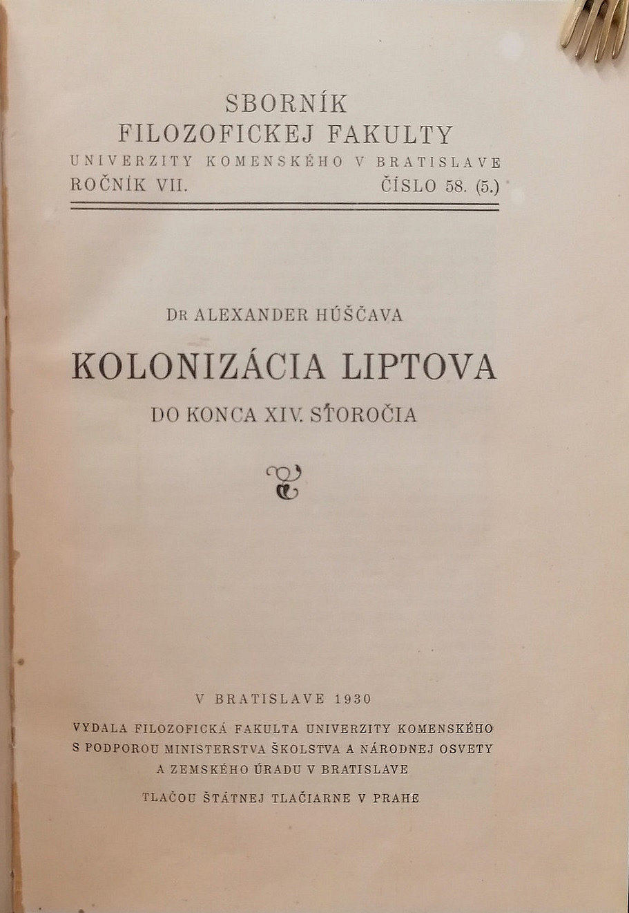 Kolonizácia Liptova do konca XIV. storočia