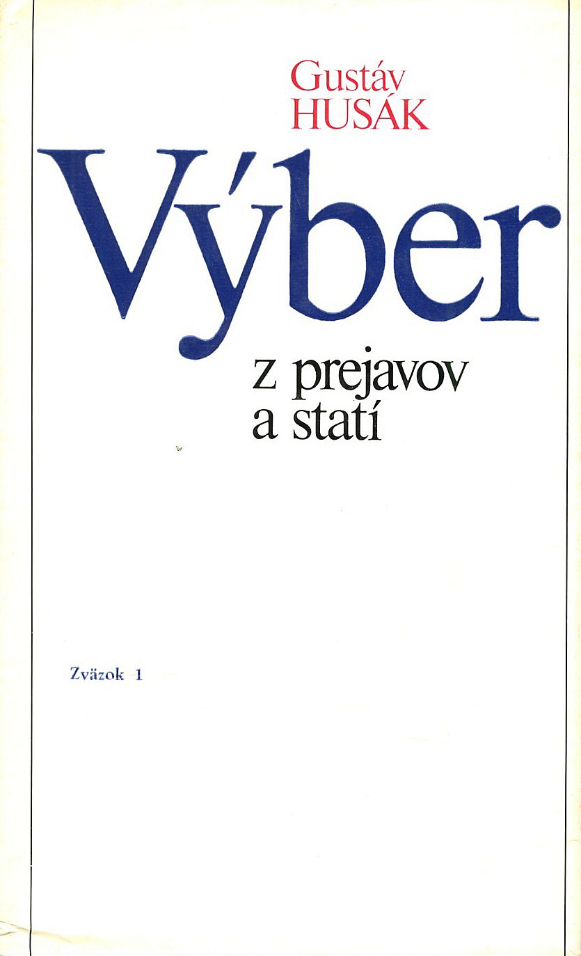 Výber z prejavov a statí - Zväzok I.