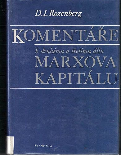 Komentáře k druhému a třetímu dílu Marxova Kapitálu