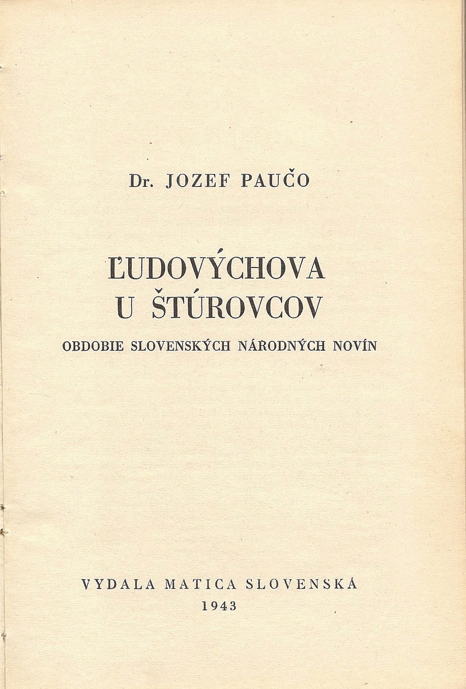 Ľudovýchova u štúrovcov