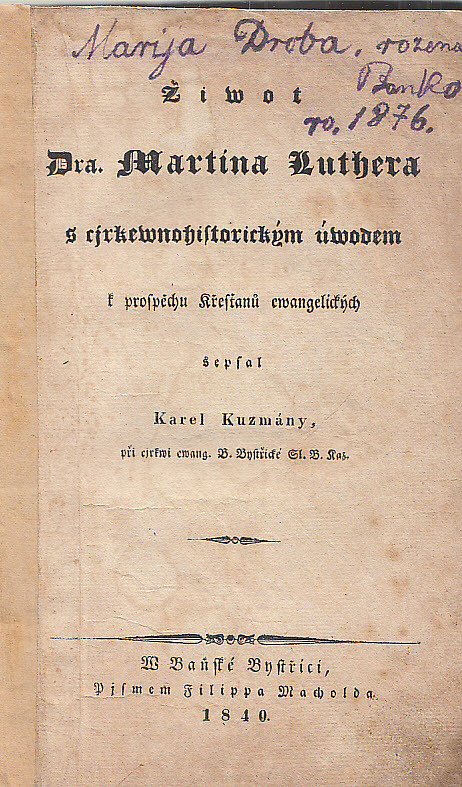 Žiwot Dra. Martina Luthera