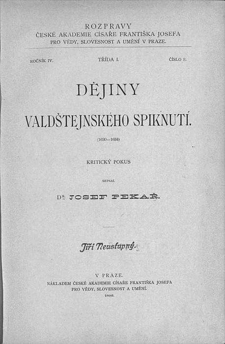 Dějiny valdštejnského spiknutí (1630-1634)