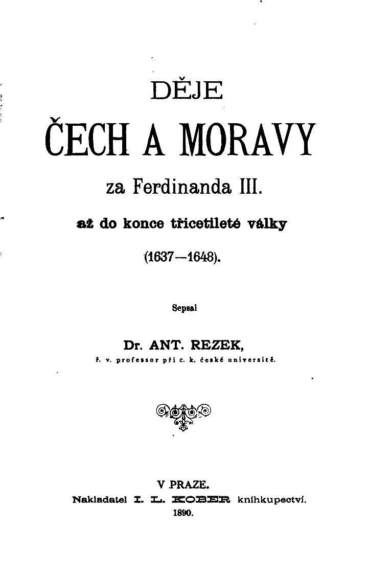 Děje Čech a Moravy za Ferdinanda III. až do konce třicetileté války (1637-1648)