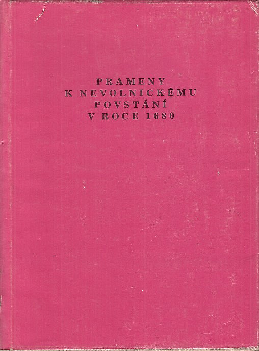 Prameny k nevolnickému povstání v roce 1680