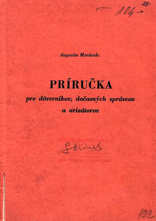 Príručka pre dôverníkov, dočasných správcov a arizátorov