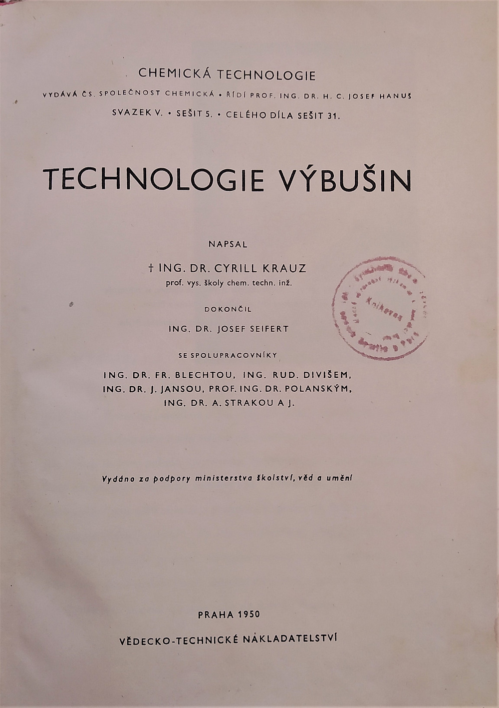 Technologie výbušnin