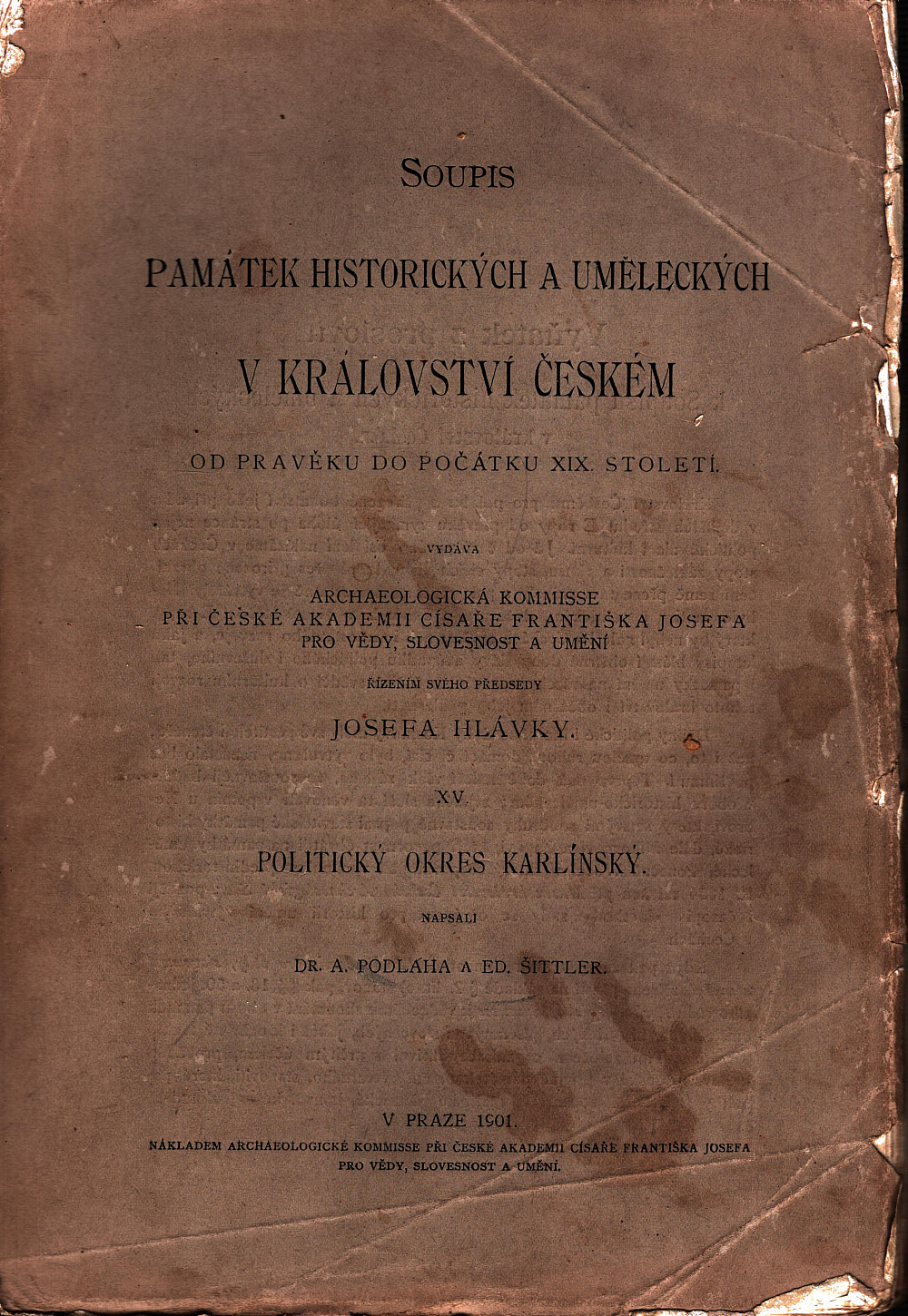 Soupis památek historických a uměleckých v politickém okresu Karlínském