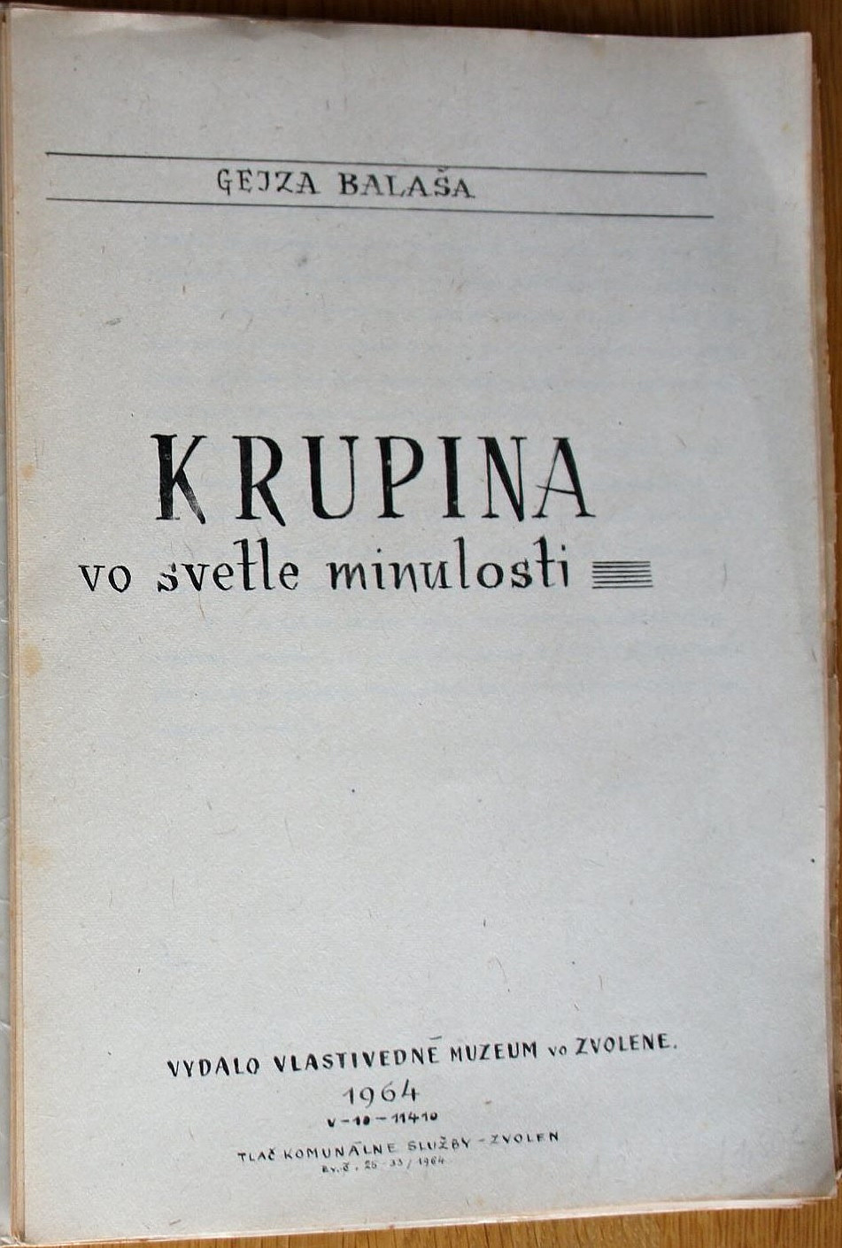 Krupina vo svetle minulosti