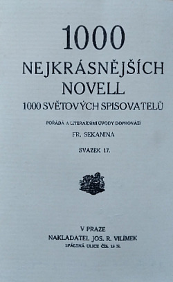 1000 nejkrásnějších novell 1000 světových spisovatelů Sv. 17