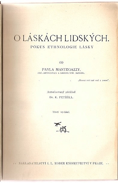 O láskách lidských: pokus ethnologie lásky