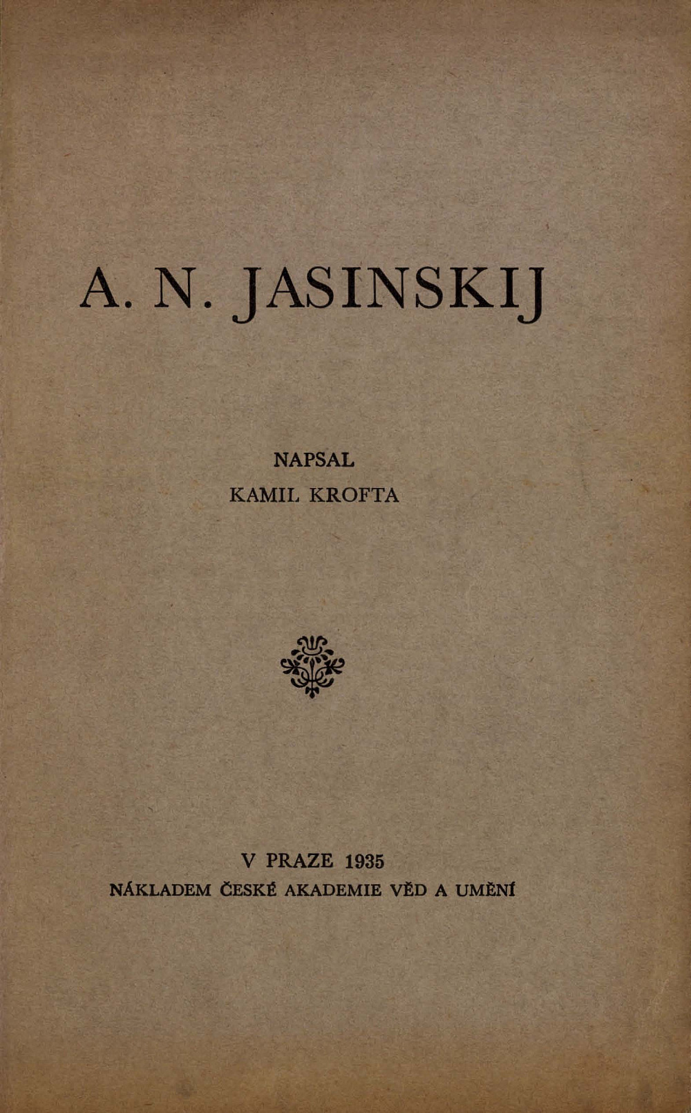 A. N. Jasinskij