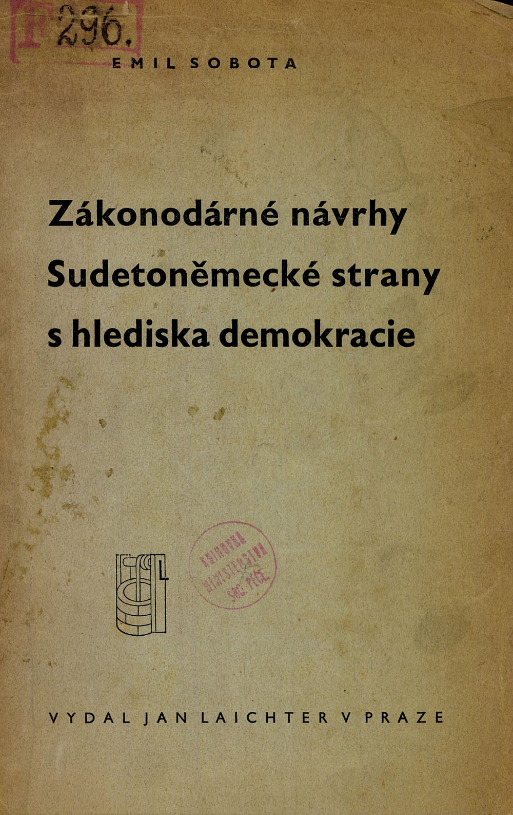 Zákonodárné návrhy Sudetoněmecké strany s hlediska demokracie