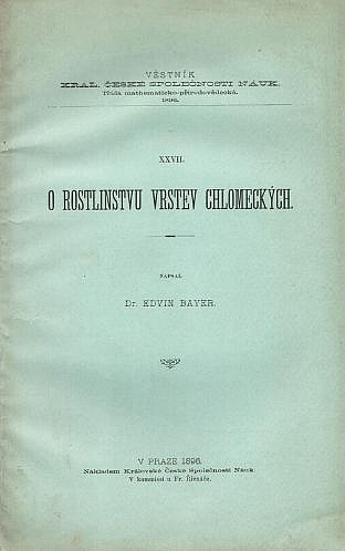 O rostlinstvu vrstev chlomeckých