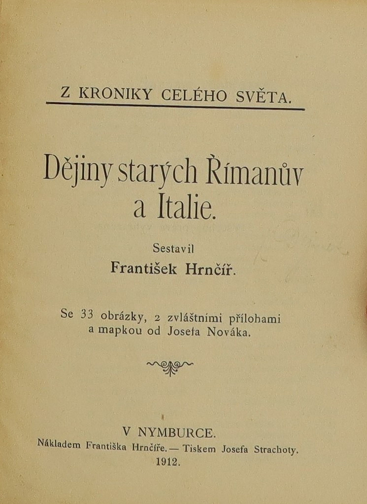 Dějiny starých Římanův a Italie