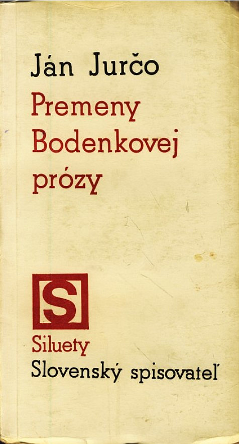 Premeny Bodenkovej prózy