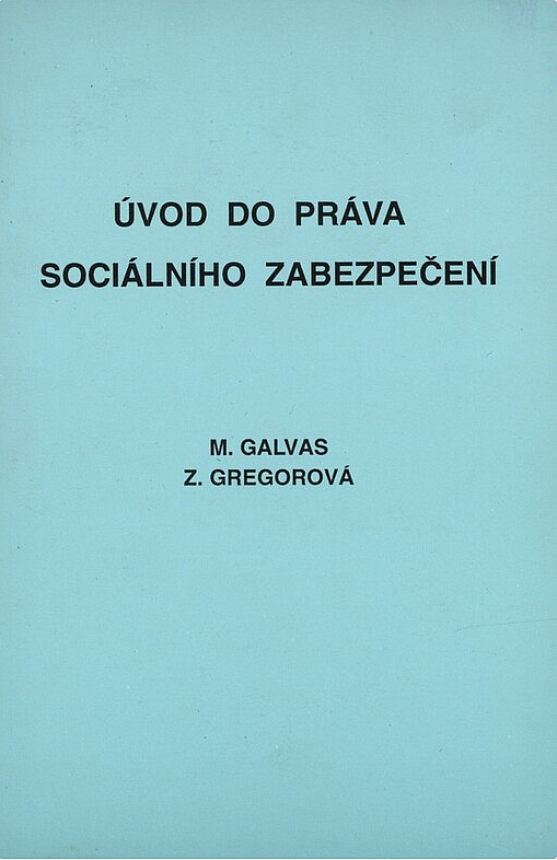 Úvod do práva sociálního zabezpečení