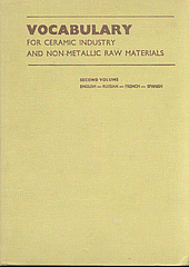 Vocabulary for Ceramic Industry and Non-Metallic Raw Materials