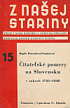 Čitateľské pomery na Slovensku v rokoch 1783 – 1848